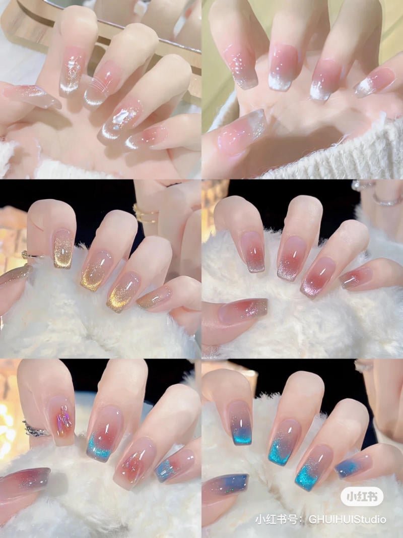 mau-nail-don-gian-cardina__1__63917cb9a72a48e6bdfa1e5b0220d202 Bộ sưu tập móng tay nghệ thuật với các màu sắc và họa tiết khác nhau, từ ánh kim đến chuyển sắc ombre.